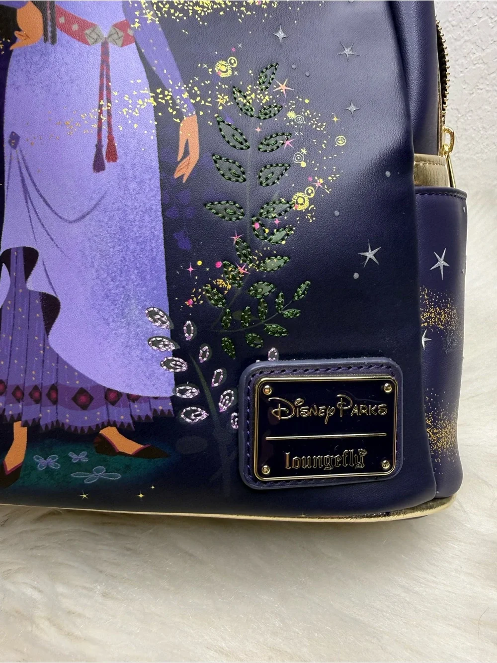 Loungefly Official Disney Parks Wish Asha and Star Mini Backpack